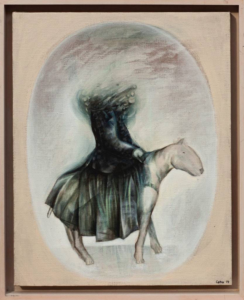 Legion z cyklu Moja skóra - Magdalena Cybulska (2014), obraz olejny na płótnie