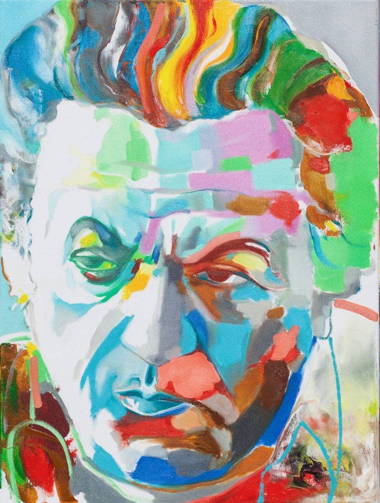 Fellini Abstract - Monika Łakomska (2019), obraz olejny na płótnie