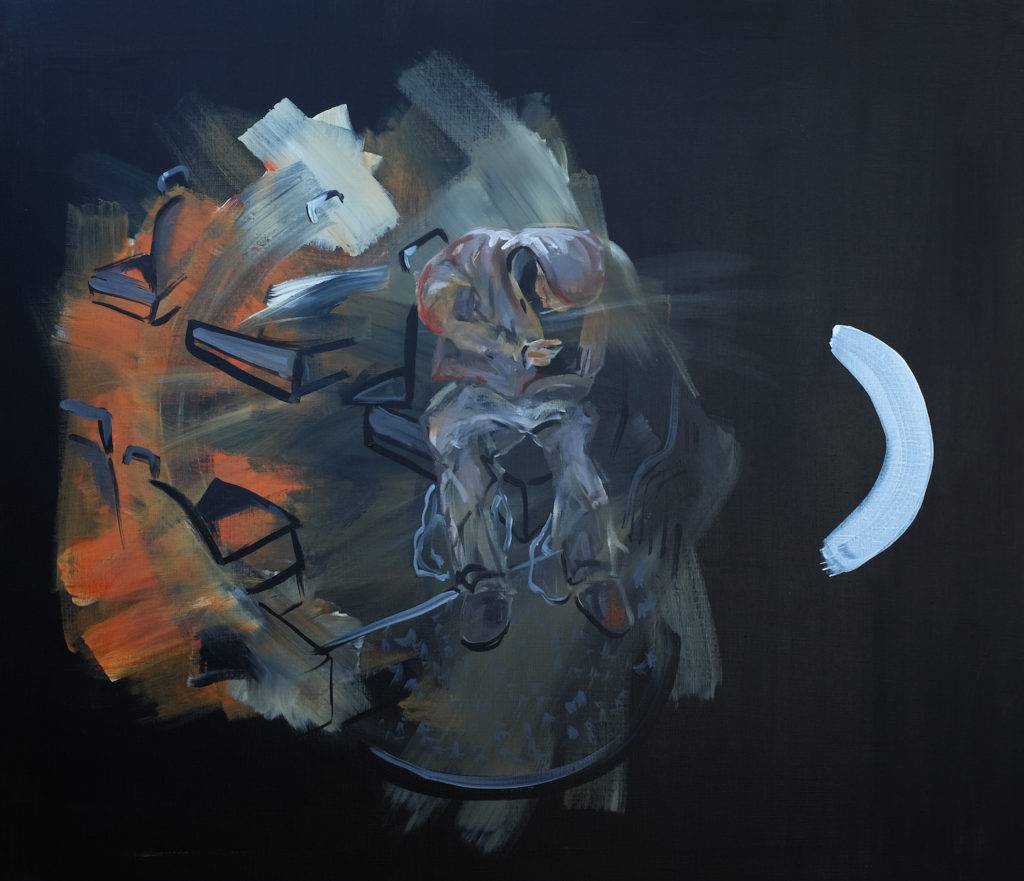 Ból - Emilia Jechna (2018), obraz akrylowy na płótnie
