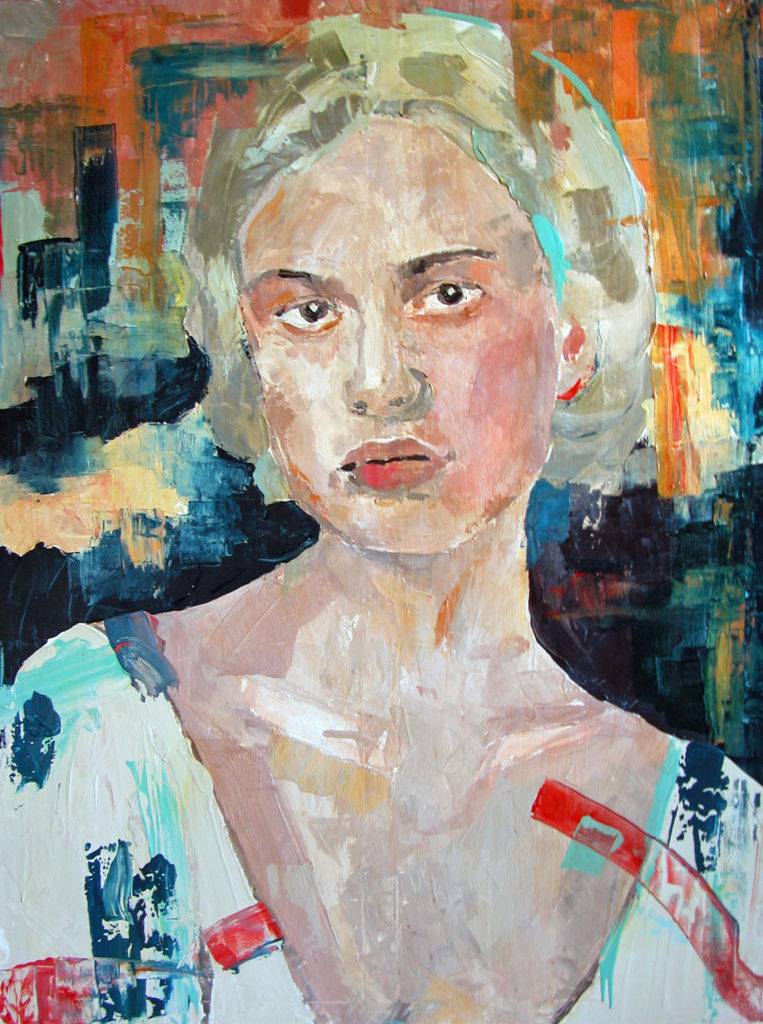 Helen - Natalia Biegalska (2019), obraz akrylowy na płótnie