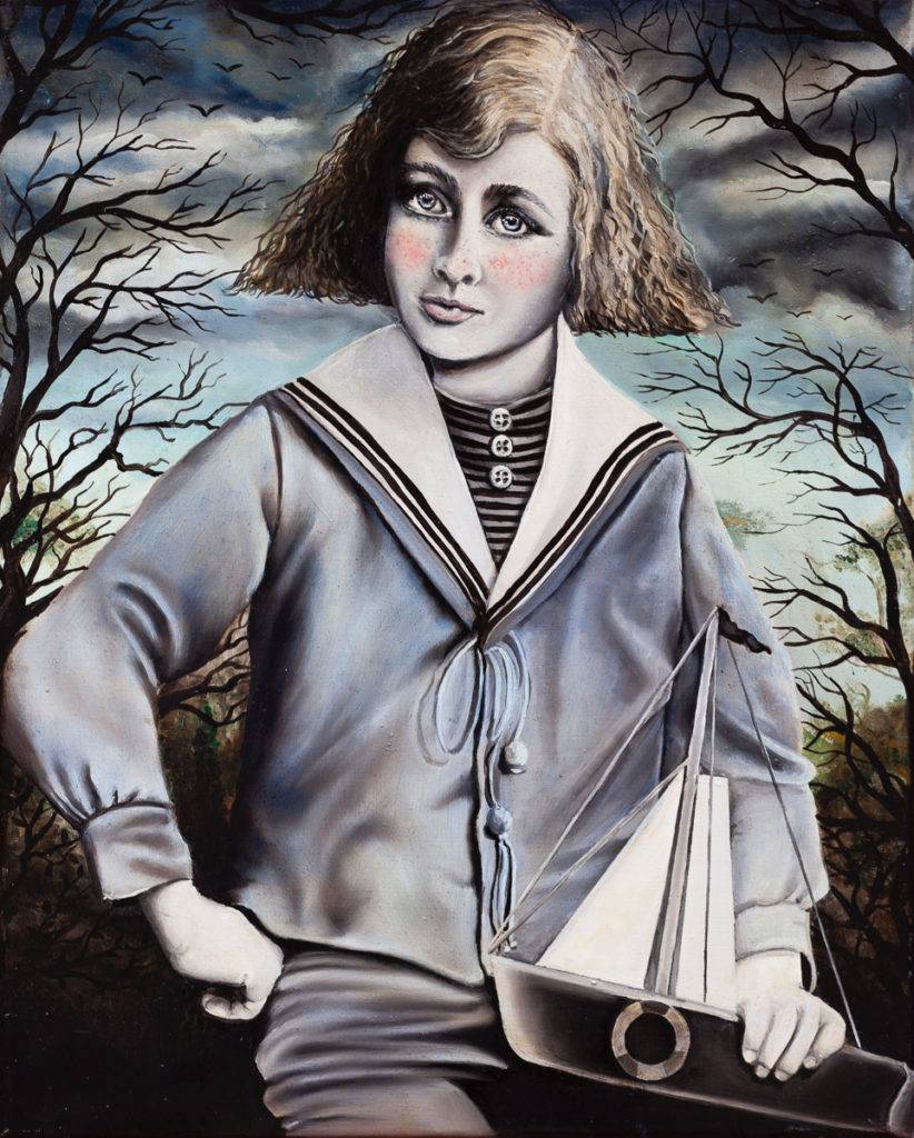 Młody żeglarz - Marta Julia Piórko (2017), obraz olejny na płótnie