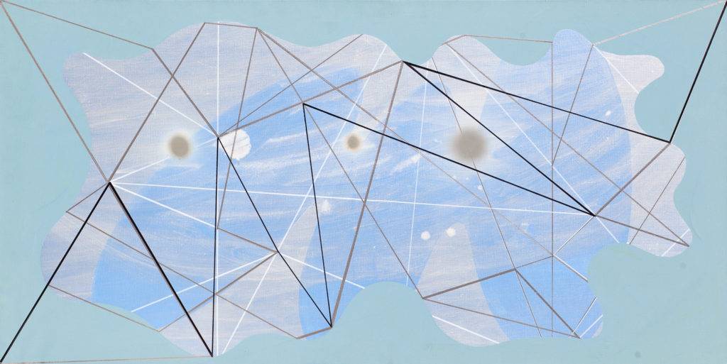 Stosunki przestrzenne 3 - Marek Ejsmond – Ślusarczyk (2011), obraz akrylowy na płótnie