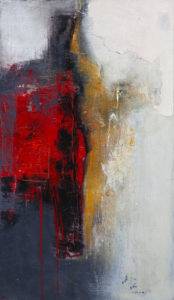 Rojo - Joanna Rudek (2019), obraz akrylowy na płótnie