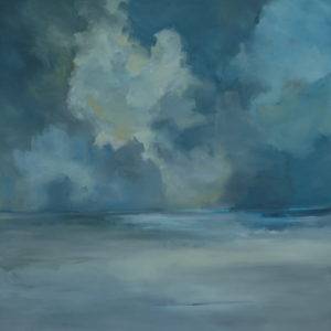 Chmury IV - Joanna Dyląg-Faliszek (2014), obraz olejny na płótnie