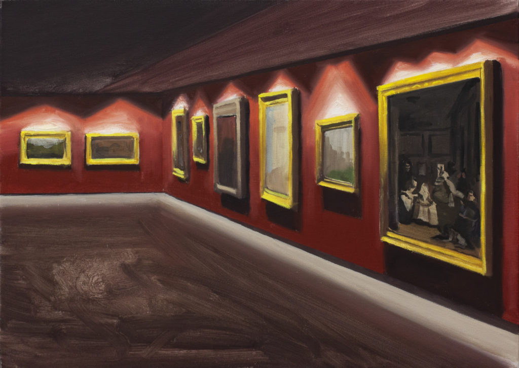 Muzeum I - Tymon Tryzno (2019), obraz olejny na płótnie