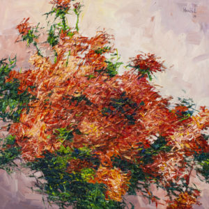 Flowering 4 - Olena Horhol (2019), obraz olejny na płótnie
