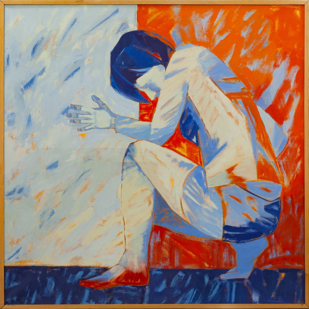 Próba VIII - Anna Drejas (2000), obraz olejny na płótnie