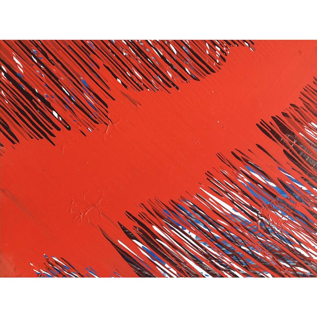 Red - Robert Jaworski (2019), obraz akrylowo-olejny na płótnie