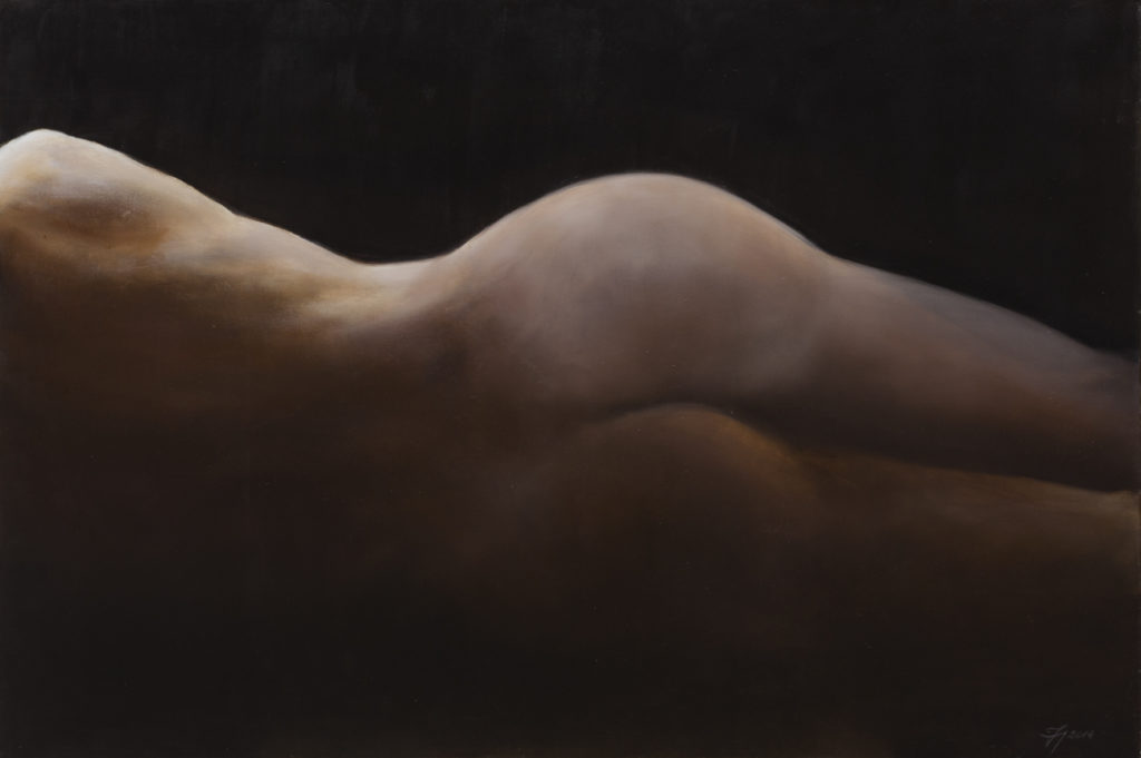 Akt 2 - Joanna Mikołajczyk (2014), obraz olejny na płótnie