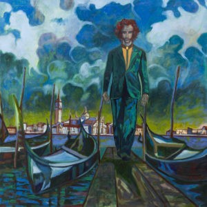 Mefisto a Venezia - Tomasz Mrozowski (2019), obraz olejny na płótnie