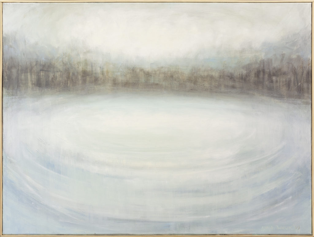 Pejzaż deszczowy - Lidia Wnuk (2019), obraz olejny na płótnie