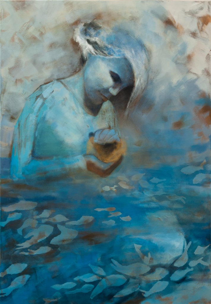 Odnalezienie - Aleksandra Maszestow (2019), obraz akrylowy na płótnie