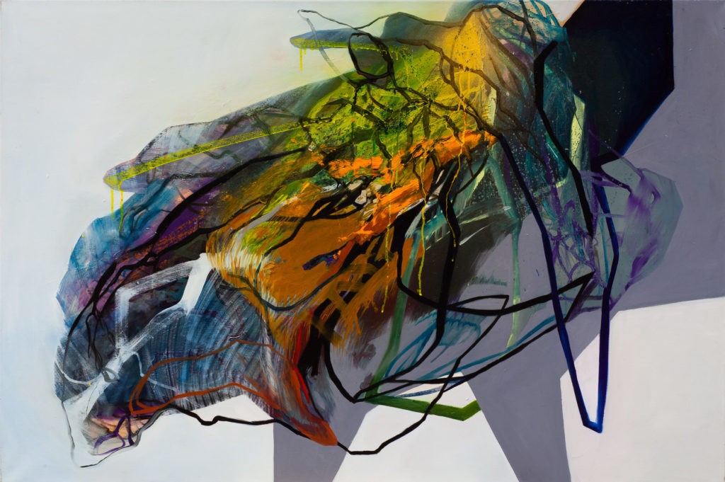 Tkanki 12 - Agata Czeremuszkin-Chrut (2015), obraz olejny na płótnie
