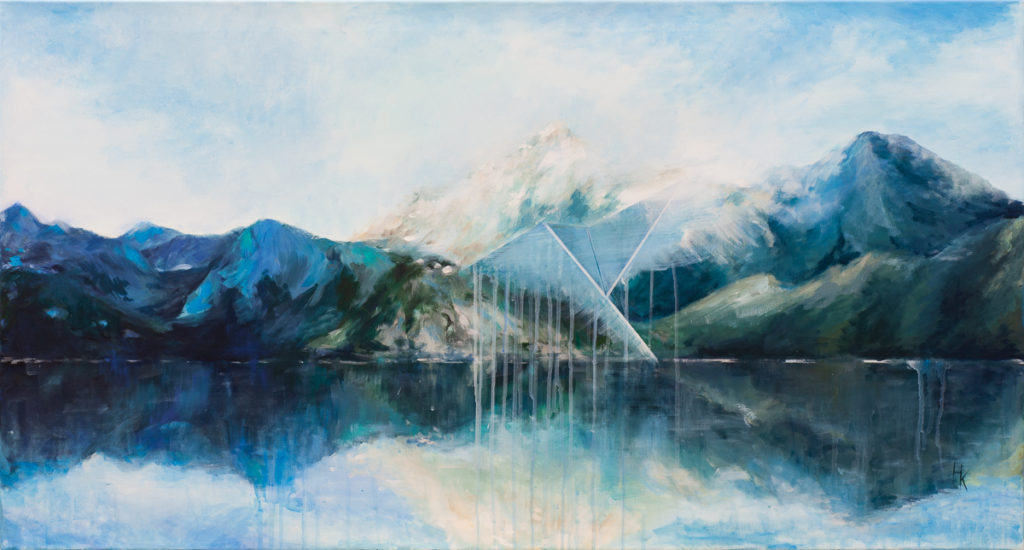 Góry - Khrystyna Hladka (2017), obraz akrylowy na płótnie
