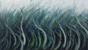 Poruszone wiatrem - Mariola Świgulska (2019), obraz akrylowy na płótnie
