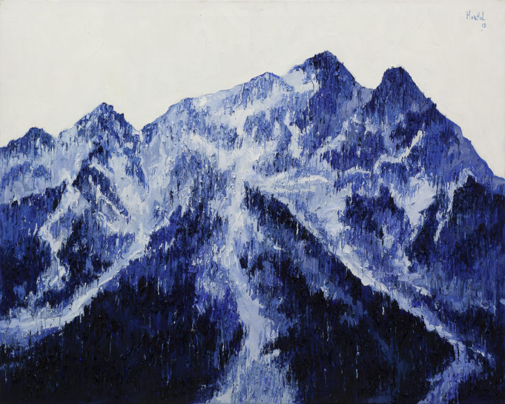 Góra 2 - Olena Horhol (2019), obraz olejny na płótnie