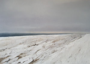 Krajobraz zimowy - Karolina Drygała (2020), obraz olejny na płótnie