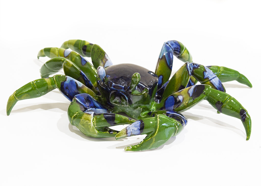 Krab zielony - Aneta Śliwa (2020), ceramika szkliwiona