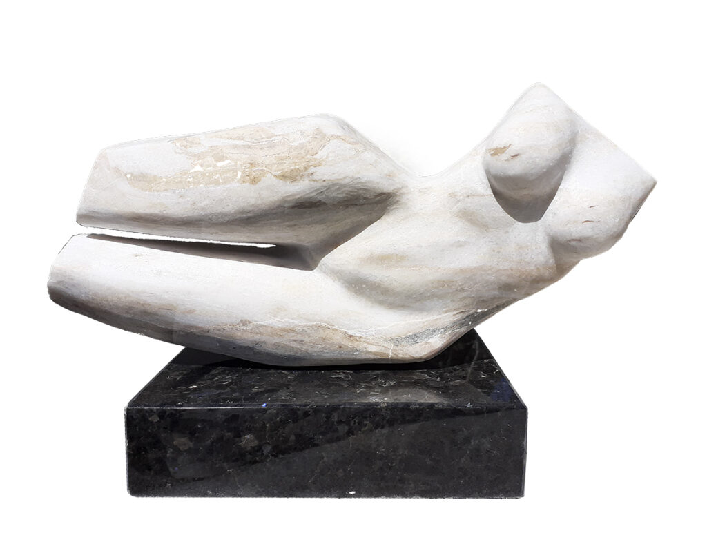 O świcie - Kornel Arciszewski (2020), marmur biała Marianna, granit