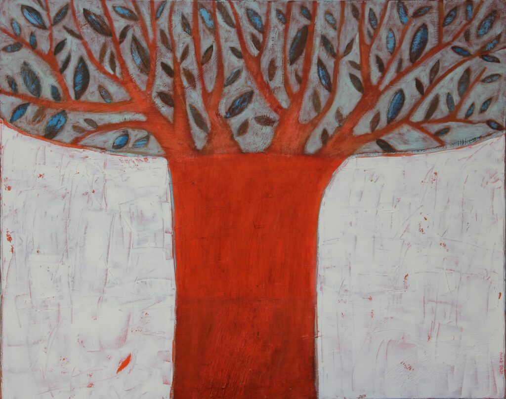 Drzewo oliwne - Nika Jaworowska (2020), obraz akrylowy na płótnie