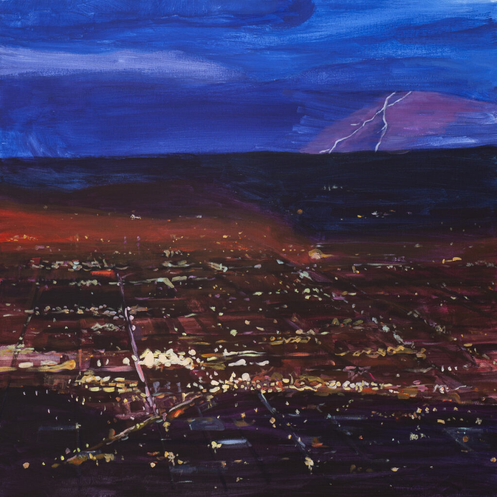 City Lights - Paweł Świątek (2020), obraz akrylowy na płótnie
