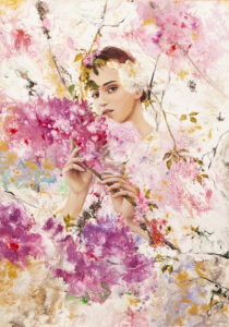 Cherry blossom - Patrycja Kruszyńska-Mikulska (2020), obraz akrylowy na płótnie