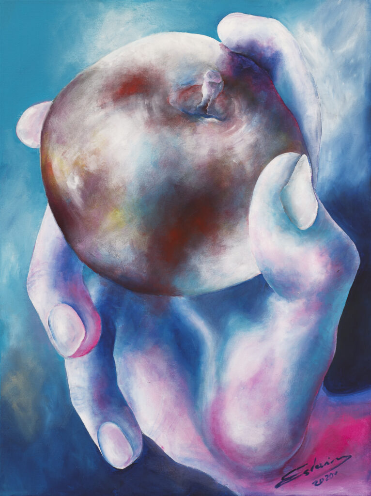 zakazany owoc - Vanessa Świgulska (2020), obraz akrylowy na płótnie