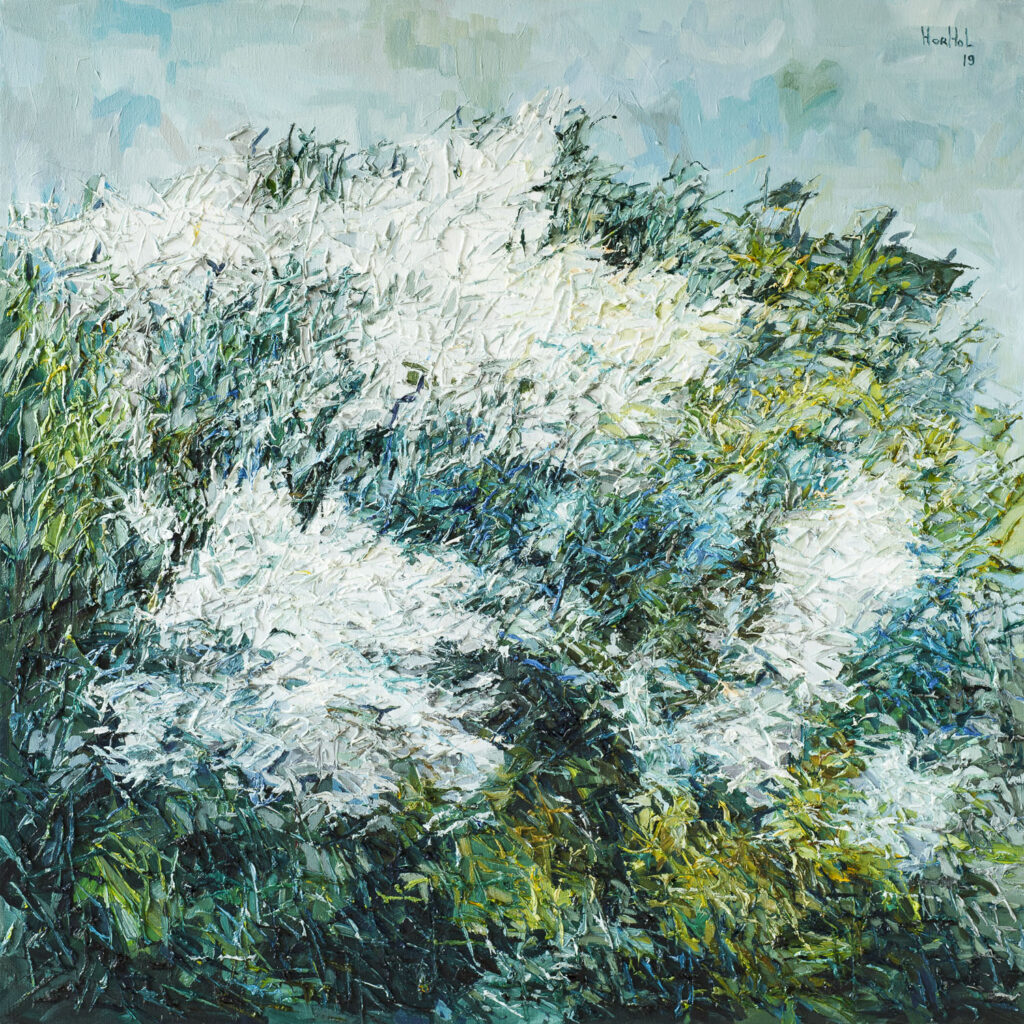Flowering 7 - Olena Horhol (2019), obraz olejny na płótnie