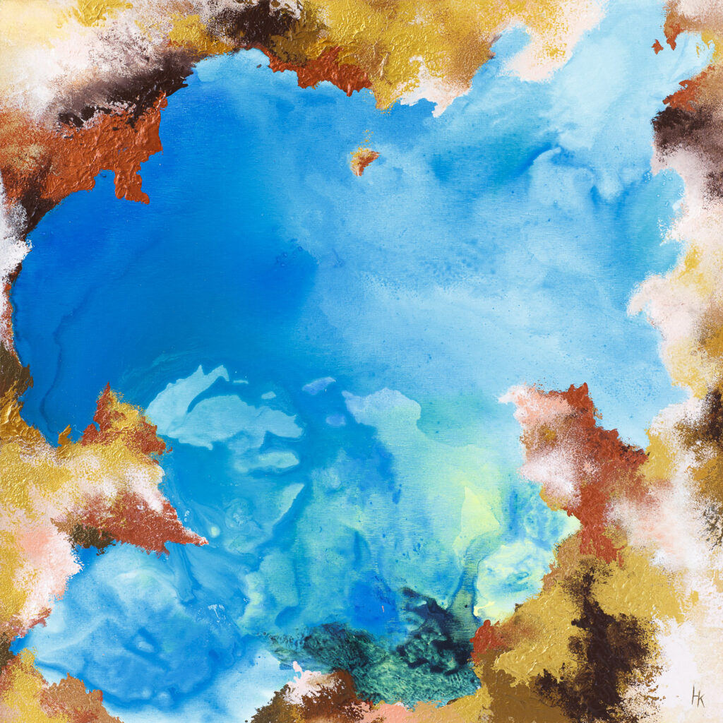 The Earth IV - Khrystyna Hladka (2019), obraz akrylowy na płótnie