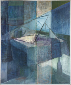 Martwa natura w błękicie - Piotr Kwaśny (2001), obraz olejny na płótnie