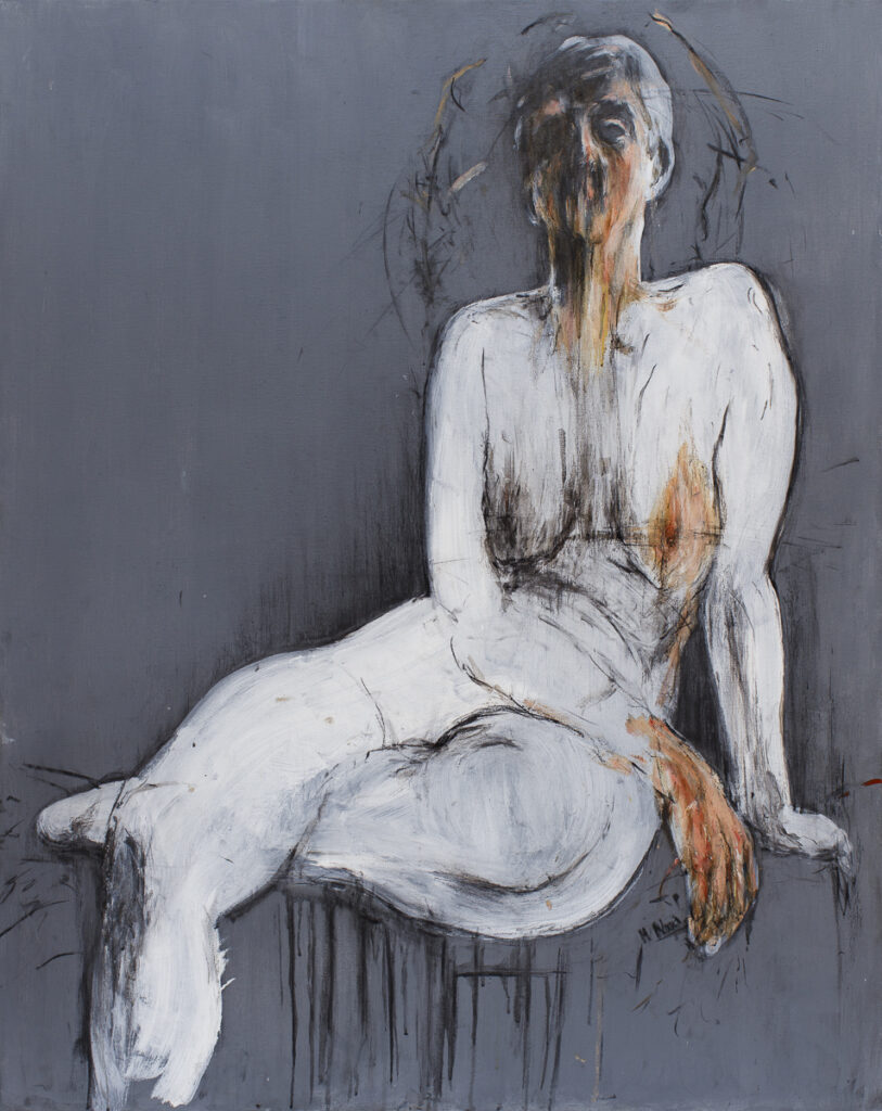 She never came - Monika Noga (2020), obraz olejny na płótnie
