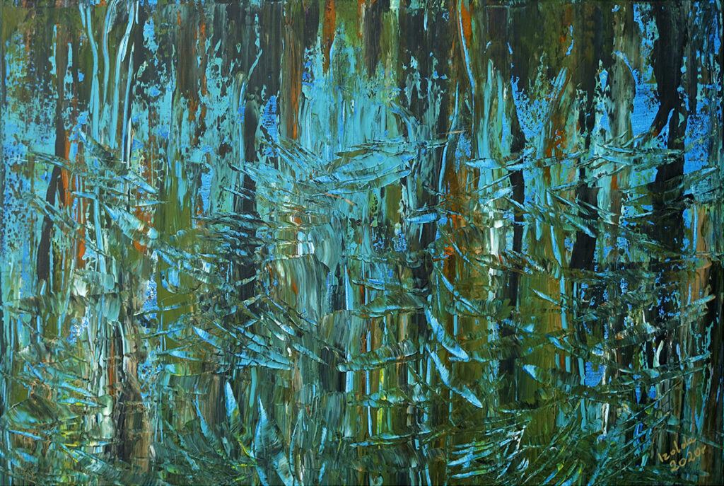 Zapach Orientu - Izabela Drzewiecka (2020), obraz akrylowy na płótnie