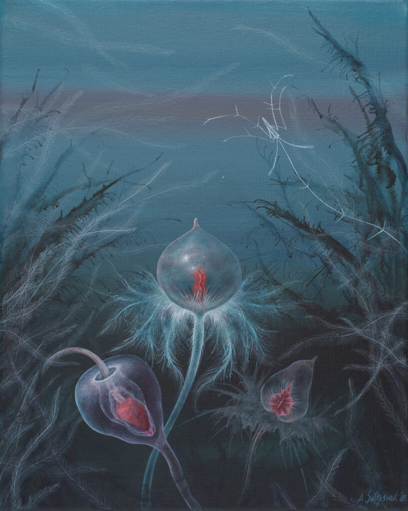 Kwiat - Anna Sołtysiak (2018), obraz akrylowy na płótnie