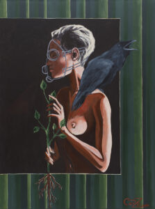 Takie czasy - Izabela Dąbrowska (2020), obraz akrylowy na płótnie