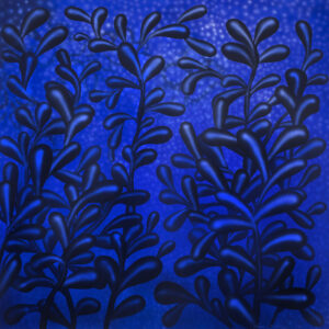 Roślina - Hanna Rozpara (2020), obraz akrylowy na płótnie