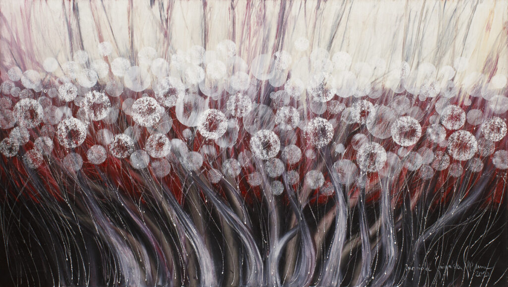 W krainie ulotności - Mariola Świgulska (2020), obraz olejno-akrylowy na płótnie