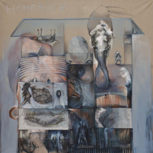 Home Sick - Magdalena Cybulska (2011), obraz akrylowy na płótnie