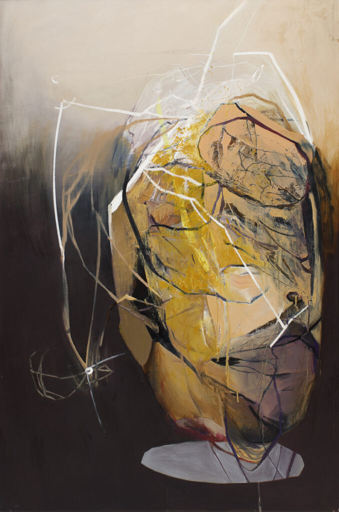Odłamki 11 - Agata Czeremuszkin-Chrut (2020), obraz akrylowo-olejny na płótnie