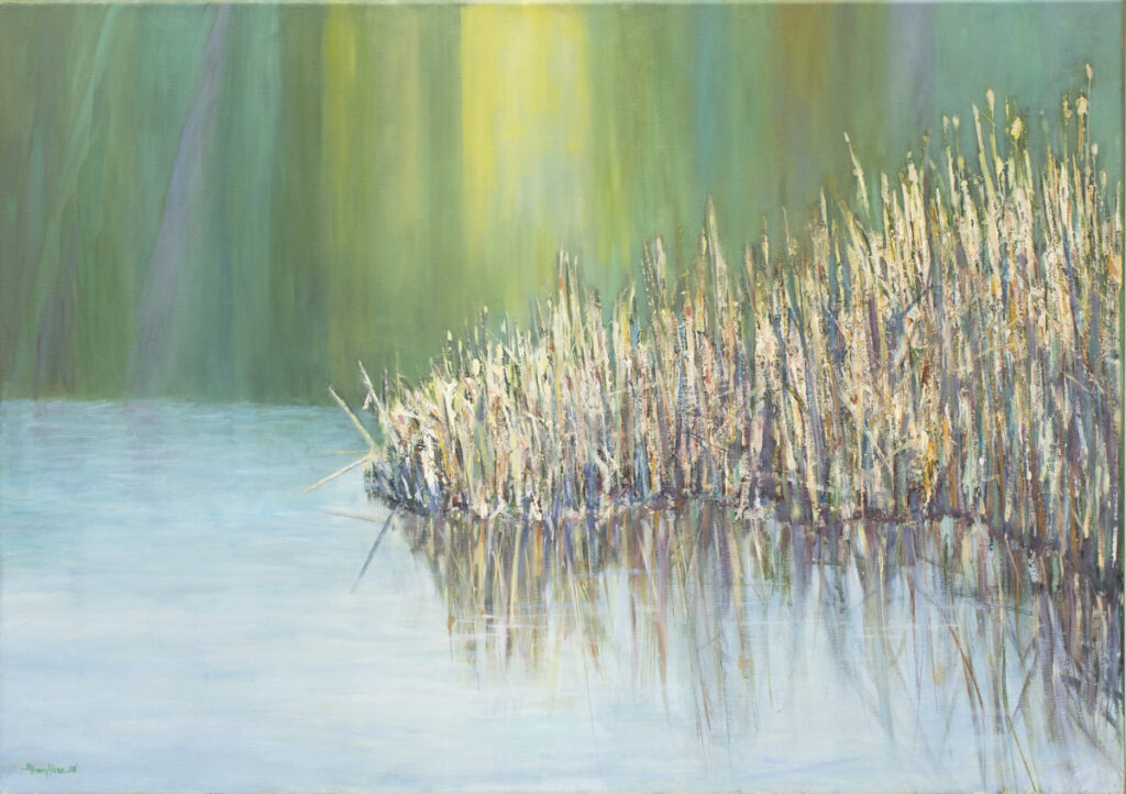 Sitowie - Urszula Poncyljusz (2020), obraz olejno-akrylowy na płótnie