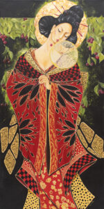 Takadama - Iwona Wierkowska-Rogowska (2020), obraz olejno-akrylowy na płótnie