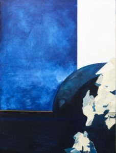 Osobliwość nr 6: Układ podwójny B (2019) - Aleksandra Tracz - Abstrakcja niebieska kosmos, ziemia