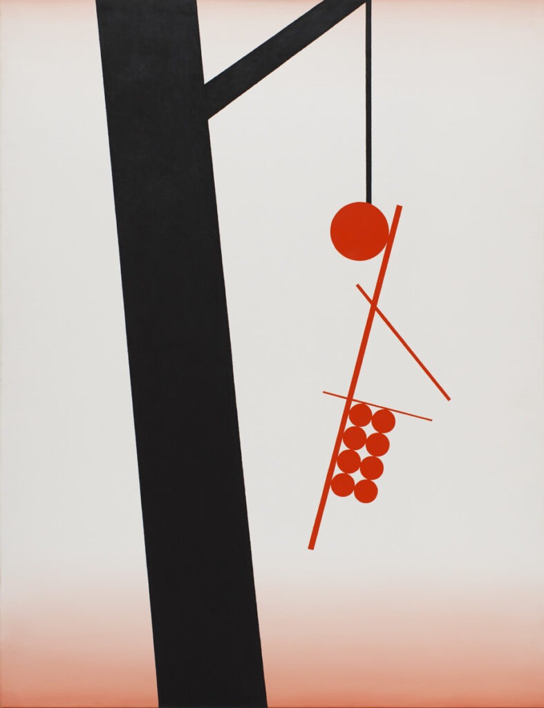 Slavery & Abstract art - Andrzej Tobis - biało-czerwono-czarna abstrakcja geometryczna