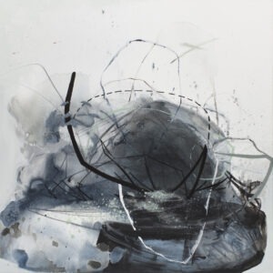 Otoczaki 23 - Agata Czeremuszkin-Chrut - abstrakcja z czernią, bielą i szarością