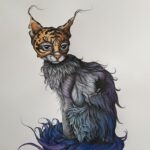Ewa ProĶczuk-Kuziak - obraz przedstawiający fantazyjnego kota