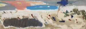 być może z cyklu może morze - Piotr c. kowalski - abstrakcja, pejzaż, piasek, wyraźna faktura obrazu, relief