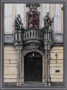 Barokowy portal, 2020 - Andrzej Grabowski - fragment historycznej dekoraycjnej architektury