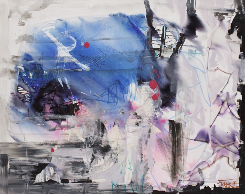 Błękit w lodzie - Jerzy Treit - abstrakcja