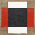 Andrzej Foflas - abstrakcja geometryczna z czernią, bielą i czerwienią