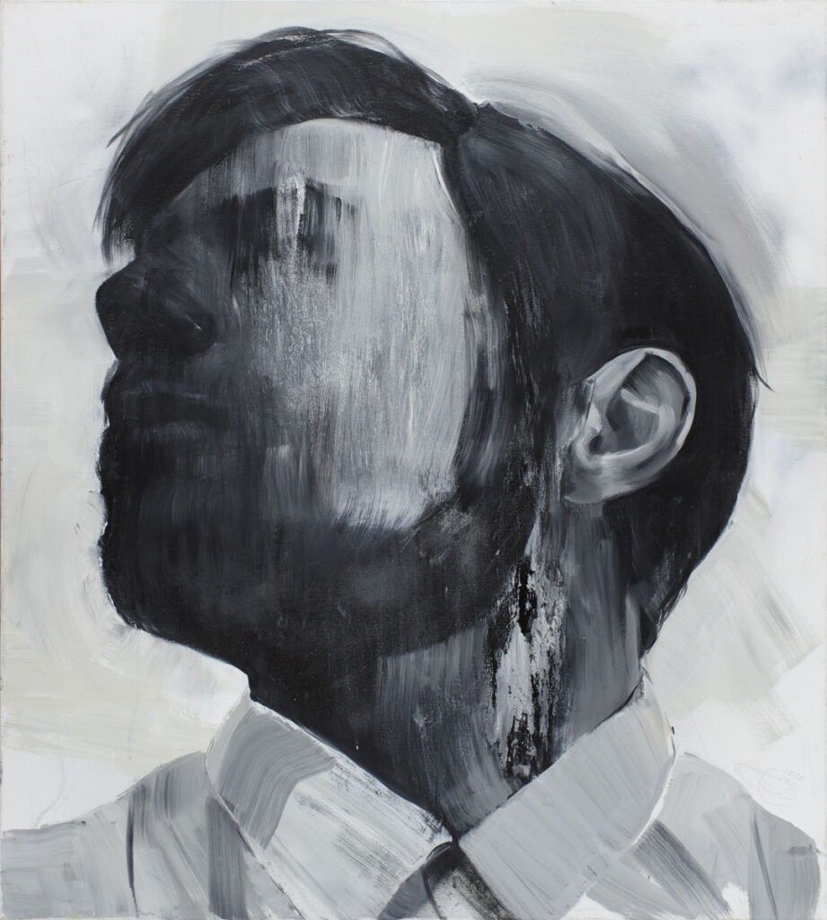 m010 - Izabela Lewkowicz - portret mężczyzny, czarno biały