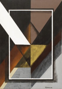 geometric coffee - Andrzej grabowski - abstrakcja, geometryczna, dominuje brązowy i jego odcienie